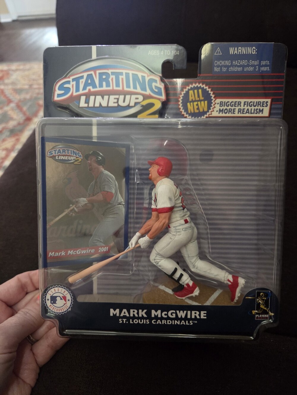 2001 Starting Lineup Mark McGwire Action Figure - White & Red Hashbro boxed set